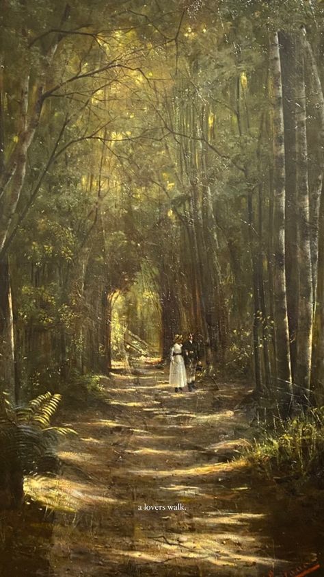 Vintage Lovers Aesthetic Art, Old Paintings Aesthetic Dark Wallpaper, Love Oil Painting Aesthetic, Rennaissance Art Dark Love, Green Oil Painting Aesthetic, Old Paintings Wallpaper, Romanticism Art Wallpaper, Forest Painting Wallpaper, Woods Aesthetic Wallpaper