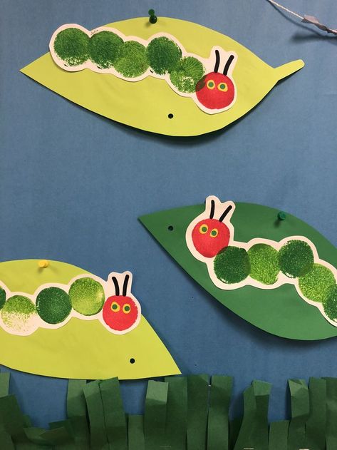 The Hungry Caterpillar Preschool Activities, Caterpillar Craft For Preschool, Hungry Caterpillar Art Preschool, Preschool Hungry Caterpillar, Preschool Caterpillar Crafts, The Hungry Caterpillar Crafts, Very Hungry Caterpillar Craft Preschool, Hungry Caterpillar Arts And Crafts, Hungry Caterpillar Display