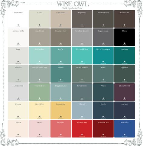 Colors For Living Room, Painting Videos Tutorials, Clay Minerals, Wise Owl Paint, Other Ways To Say, Snow Owl, Traditional Paint, Furniture Flip, Paint Swatches