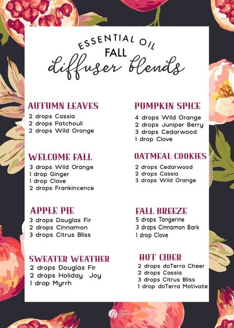 Christmas Diffuser Blends, Fall Essential Oils, Fall Diffuser Blends, Doterra Diffuser Blends, Doterra Essential Oils Recipes, Essential Oil Diffuser Blends Recipes, Recipes Fall, Essential Oil Diffuser Recipes, Oil Diffuser Recipes