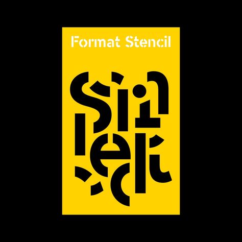 Stencil Typography, Max Huber, Typeface Poster, Variable Font, Typography Typeface, Corporate Logo Design, Stencil Font, Poster Fonts, Paul Rand