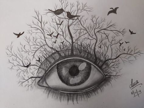 Angel Eyes Drawing, Deforestation Drawing, September Tattoo, Eyeball Drawing, Family Tree Drawing, Eye Pencil Drawing, Bat Tattoos, Eye Tattoos, Eyeball Art