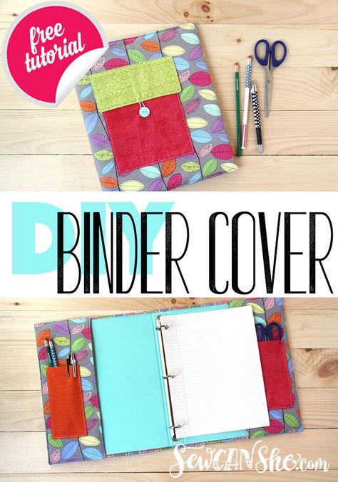 DIY Padded Binder Cover {free tutorial} Binder Cover Sewing Pattern, Quilted Book Covers Free Pattern, Diy Binder Cover Ideas, Diy Drawing Ideas, Diy Binder Cover, Binder Covers Diy, Binder Covers Free, Crafty Staci, Diy Binder