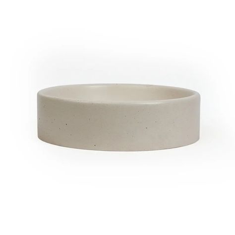 Concretti Designs Handmade Circular Vessel Bathroom Sink | Wayfair Powder Room Inspiration, Outside Sink, Concrete Vessel Sink, Studio Bathroom, Vessel Faucets, Concrete Sink, Vessel Sink Faucet, Vessel Bathroom Sink, Salon Business