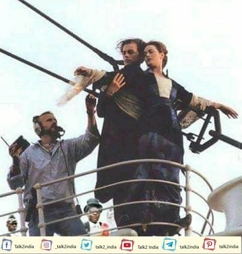 Behind the Scene of Titanic Follow ::: @_talk2india . . #talk2india . . #latestnews #latepost #topnews #hindinews #technews #hindinewspaper #techpost #politicalmemes #politicalnews  #likesforlike #followforfollowback #like4likes  #doyouknow  #struggle #mumbai #bollywood #hero #villain #hollywood #titanic #leonardodicaprio #katewinslet Titanic Movie Scenes, Titanic Behind The Scenes, Titanic Photos, Titanic Movie, Movie Directors, It's Always Sunny In Philadelphia, Best Director, Rms Titanic, Movie Facts