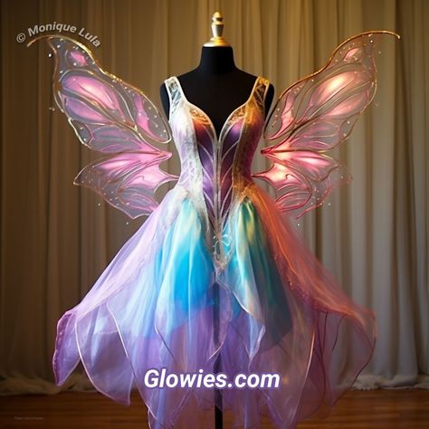 Monique L. Dorange (@glowlockets) • Instagram photos and videos Bubble Fairy, Pretty Wings, 10k Followers, Fairy Costume, Fairy Wings, Fairy Dress, Fantasy Inspiration, Dress Ideas, Long Hair