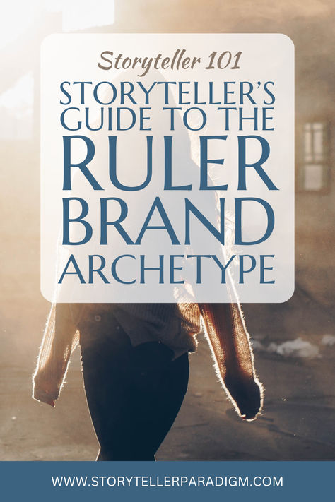 Storyteller's Guide to the Ruler Brand Archetype graphic - woman silhouetted by light Ruler Brand Archetype Moodboard, Ruler Brand Archetype, Ruler Archetype, Being A Leader, Brand Words, Brand Archetypes, The Ego, Magnetism, Art Business