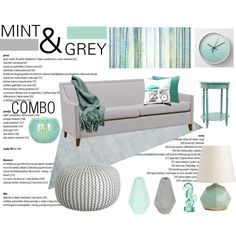 Color-Combo. Mint-Grey. Living-Room. by theartbug-home on Polyvore featuring interior, interiors, interior design, home, home decor, interior decorating, Calypso St. Barth, Arteriors, Kennebunk Home and Leftbank Art Mint Living Rooms, Navy Room, Leftbank Art, Teal Living Rooms, Mint Grey, Grey Interior Design, Living Room Decor Gray, Living Room Accessories, Trendy Living Rooms