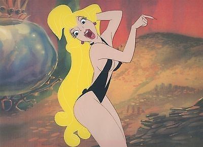 Hello. Up for consideration is an Original Animation Production Cel of Princess Daphne from Don Bluth's 1983 Laserdisc Video/Arcade Game Dragon's Lair. This is a beautiful cel that measures 10.5  x 12 Princess Daphne Dragons Lair, Don Bluth Art, Princess Daphne, Dragon Lair, Dragons Lair, Space Ace, Hayao Miyazaki Art, Don Bluth, Arte Pin Up