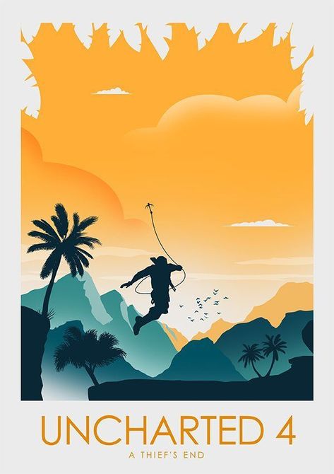 Uncharted Artwork, Comic Book Tattoo, Video Game Tattoos, Uncharted Game, Video Game Poster, Game Posters, Game Wallpaper Iphone, Uncharted 4, Video Game Posters