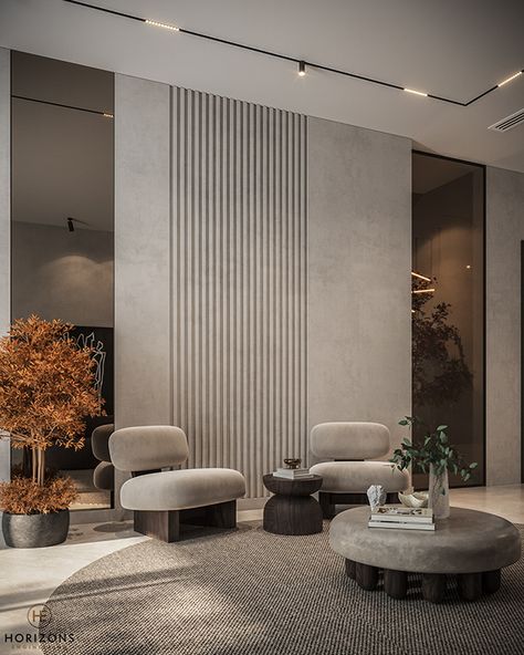 Lobby Interior Design, Cladding Design, Lounge Interiors, Living Area Design, Home Entrance, Hall Interior, Lobby Interior, Lobby Design, Lounge Design