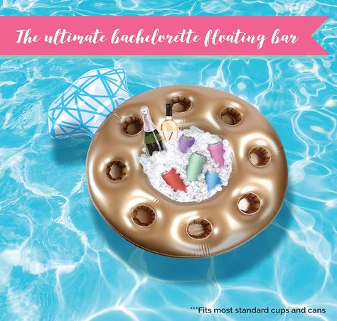 Ring shaped floatie 
Ring shaped floating bar
Engagement ring pool float
Instagram pool float for bride Las Vegas Pool, Las Vegas Bachelorette Party, Vegas Pool Party, Las Vegas Bachelorette, Vegas Bachelorette Party, Vegas Bachelorette, Bachelorette Party Beach, Party Pops, Beach Bachelorette