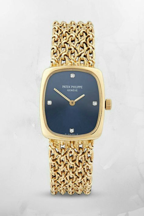 Patek Philippe Women Ellipse, Gold Watch For Ladies, Patek Philippe Women, Ladies Bracelet Watch, Lady Watch, Patek Philippe Watches, Gold Watches, Vintage Watches Women, Ladies Bracelet