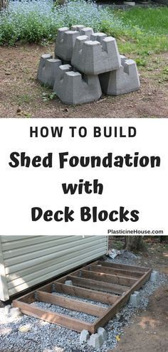 Deck Blocks, Shed Foundation, Building A Storage Shed, Build A Shed, Shed Building, Diy Storage Shed, Firewood Shed, Cinder Blocks, Firm Foundation