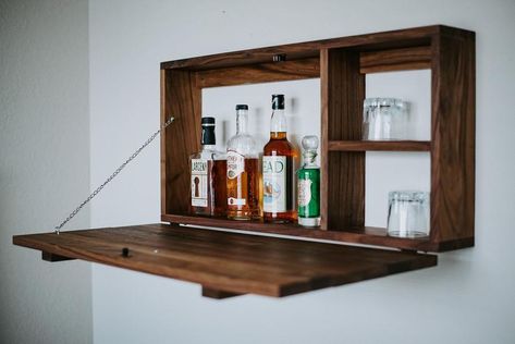 Wall Hanging Liquor Cabinet, Wall Bar Cabinet, Liquor Cabinet Bar, Guitar Wall, Unique Cabinets, Barrel Stave, Beautiful Cabinet, Great Gifts For Dad, Wood Accessories