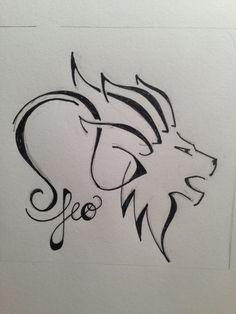 Leo Zodiac Leo Lion Tattoos, Zodiac Signs Leo Tattoo, Leo Constellation Tattoo, Leo Zodiac Tattoos, Leo Tattoo Designs, Kunst Tattoos, Handpoke Tattoo, Leo Tattoos, Lion Tattoo Design