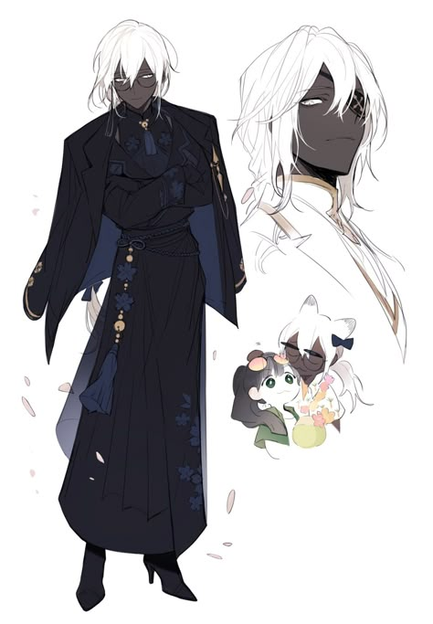 Character Design Male, 영감을 주는 캐릭터, Character Design References, Fantasy Clothing, Character Outfits, Mode Inspiration, Anime Outfits, White Hair, Art Reference Poses