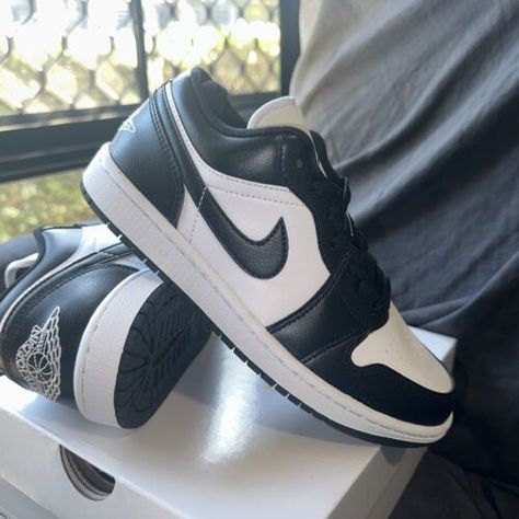 ad eBay - Find many great new & used options and get the best deals for Jordan 1 Low Black White Panda Women's US7W ✅Free Express Shipping✅ at the best online prices at eBay! Free shipping for many products! Nike Shoes Women Panda, Panda Jordan 1s Low, J1 Low, Jordan 1 Lows Black And White, Jordan 1 Low Black White Grey, Nike Jordan Low Black And White, Black And White Jordans, Panda Outfit, Jordan 1 Outfit Women