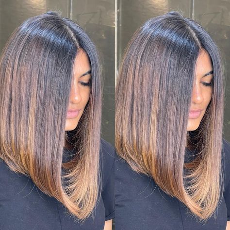 70 Best A-Line Bob Haircuts Screaming with Class and Style Mid Bob Hair, Long Angled Hair, Long Angled Haircut, Medium Long Layered Haircuts, Very Long Bob, Long Angled Bob Hairstyles, Long Layered Bob Hairstyles, Angled Haircut, One Length Haircuts