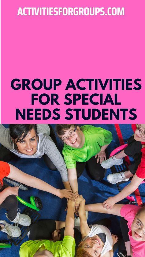 An autistic student is not like the others. Maybe he is blessed with special capabilities but in exchange, some of the normal human abilities are taken from him. It is really hard to take care of autistic students. But group activities might help you in this regard. That is why we have brought to you different facts and a huge list of group activities that may assist you in taking care of the special needs students. Activities For Special Needs, Special Needs Activities, Disabilities Activities, Not Like The Others, Group Games For Kids, Recreation Therapy, Special Needs Students, Special Kids, School Games