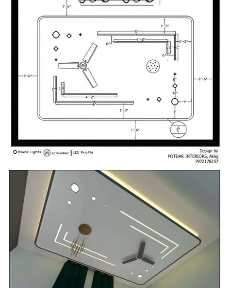 #interiordesign #akluj #interior Profile Lights Ceiling Design, Fall Selling Design, Fall Celling For Bedroom, Pop Lighting Ideas, Ceiling Plan Design, Siling Design Ceilings, Bedroom Simple Ideas, Profile Light Ceiling Design For Bedroom, Profile Ceiling Design