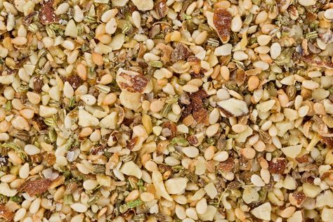 Dukkah is a traditional Egyptian spice blend that has been widely used across the Middle East since the age of ancient Egypt. The name can be spelled dukkah, dukkha or even duqqa; translated from the Arabic, it means “to pound.” Traditionally, the herbs, spices and nuts used to make dukkah were pounded with a mortar … Aleppo Pepper, Nigella Seeds, Roasted Beets, Toasted Sesame Seeds, Egypt Travel, Grilled Corn, Cooked Vegetables, Coriander Seeds, Spice Blends