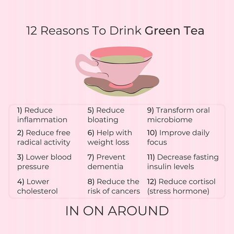 Holistic Nontoxic Health on Instagram: “12 Reasons To Drink Green Tea DAILY 🍵 💚 Full article link in bio 💚 What’s The Best Way To Drink Green Tea? + Never drink it on an empty…” How To Drink Green Tea, How To Make Green Tea, Green Tea In The Morning, Is Green Tea Good For You, Decaf Green Tea Benefits, Benefits Of Green Tea, When To Drink Green Tea, Green Tea Aesthetic, Drinking Green Tea Benefits