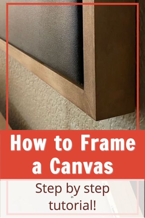 Simple and Cheap DIY Home Upgrades and Home Decor Ideas. Affordable DIY home improvement ideas | Canvas Frame | Canvas Picture Frame DIY | How to Frame a Canvas Painting DIY | Tutorial to Frame a Canvas Painting DIY | Step by Step Frame a Canvas Painting DIY Framing A Canvas Diy, How To Build A Picture Frame Diy, Frames Making Ideas, Frame On Canvas, Home Made Frames Diy, Diy Frames For Paintings, Diy Frame For Canvas Painting, Diy Cheap Picture Frames, Diy Canvas Picture Frame