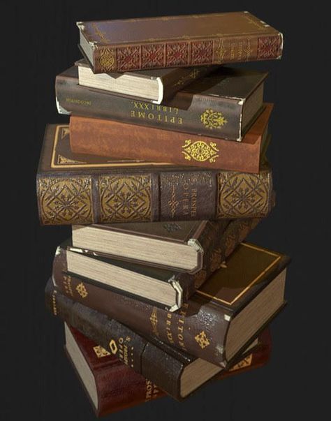 Fantasy Book Concept Art, Books Concept Art, Book Concept Art, Antique Props, Antique Book Covers, Book Prop, Book Concept, Book 3d, Book Reference