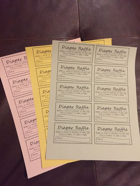 Diaper Raffle Tickets Free Printable, Diaper Party, Free Baby Shower Games, Free Baby Shower, Trendy Baby Shower Ideas, Raffle Ticket, Ticket Template, Diaper Raffle Tickets, Elephant Baby Showers