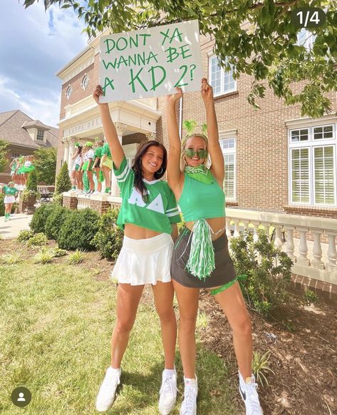 Grass Is Greener Bid Day, Kappa Delta Bid Day, Grass Is Greener, Bid Day Themes, Go Greek, Kappa Delta, Sorority Life, Chi Omega, Bid Day