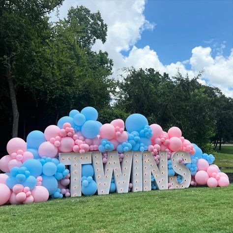 We’re excited to share the wonderful gender reveal we recently celebrated! 🩷🩵 A special thank you to @alphalitbcs for their incredible marquee letters that made this event truly special✨. We couldn’t have done it without you!🥳 💡: @alphalitbcs 🎇: @djjoeyjammz_jamdjtexas #balloongarland #genderrevealparty #boyorgirl #marqueeletters #aggiland #balloondecoration #globos #collegestationballoons #bryantx #bcsevents #globos #revelaciondesexo #texasballoons Twin Gender Reveal Ideas For Party, Twin Gender Reveal Ideas, Gender Reveal Twins, Twins Gender Reveal, Twin Gender Reveal, Balloon Artist, Gender Reveal Balloons, Big Letters, Marquee Letters