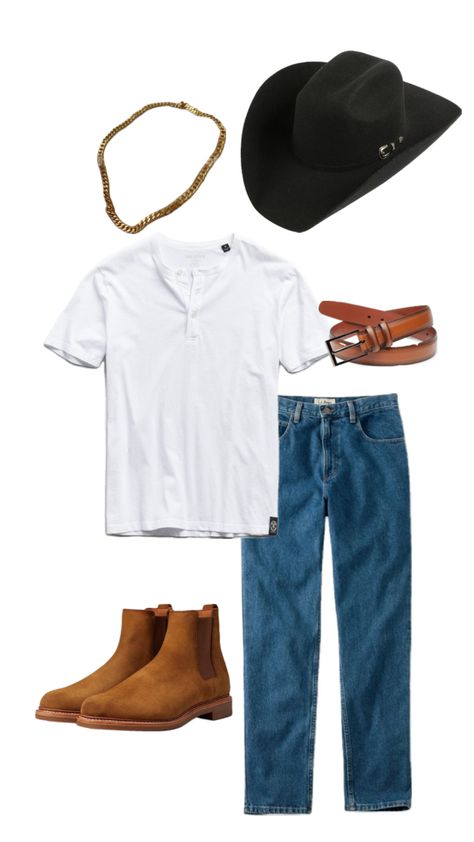 Men’s country concert outfit Rodeo Outfits Men, Country Outfits For Men, Concert Outfit Men, Outfit Shuffles, Rodeo Outfits, Country Concert Outfit, Country Concert, Country Concerts, Country Outfits