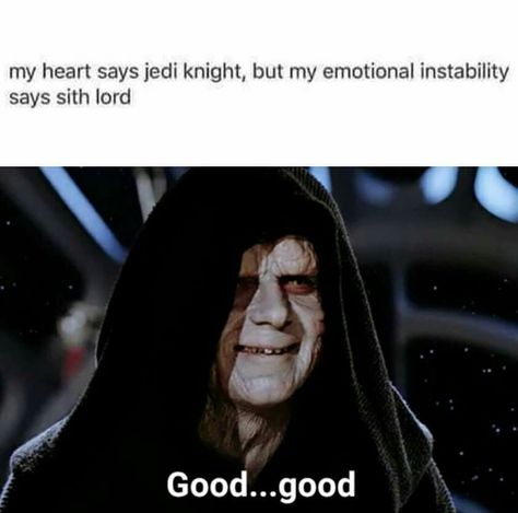 My heart says Jedi Knight, but my emotional instability says Sith Lord. Good, good. Star Wars Villains, Emperor Palpatine, Net Neutrality, Episode Vii, Sith Lord, New Star Wars, Star Wars Episodes, Star Wars Characters, Star Wars Universe