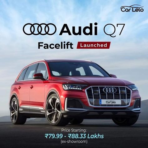 #audiq7 #Audi Audi Car Models, 7 Seater Suv, Upcoming Cars, Audi Cars, Audi Q7, Car Prices, New Cars, Car Model, Audi