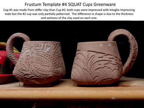 Pottery Templates, Clay Mug, Slab Ceramics, Pottery Patterns, Pottery Pots, Hand Building, Pottery Handbuilding, Tanah Liat, Slab Pottery