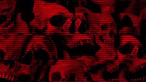 Scary Computer Wallpaper, Red And Black Aesthetic Laptop Wallpaper, Red Skull Background, Scary Laptop Wallpaper, Red Aesthetic Grunge Banner, Draincore Wallpaper Laptop, Red Y2k Laptop Wallpaper, Red And Black Computer Wallpaper, Scary Wallpaper Laptop