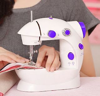 Amazmerch.com - Online Shop for Car & Bicycle, DIY Tools, Smartphones: Household Sewing Machine Portable Electric Sewing ... Portable Sewing Machine, Household Sewing Machine, Household Sewing, Small Sewing Projects, Sewing Kit, Sewing Machines, Sewing Accessories, Working Area, Sewing Machine