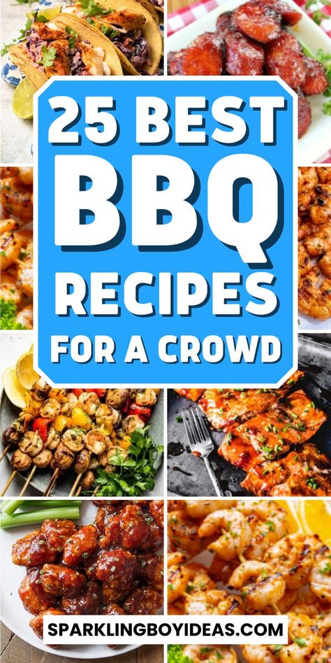 Bbq Recipes For A Crowd, Barbeque Party Food, Bbq Ideas Food, Backyard Bbq Party Food, Crowd Meals, Cheap Bbq, Grilling Party, Backyard Bbq Food, Bbq Potluck