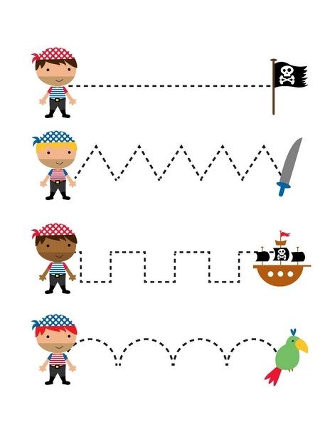 Related Posts:Pirate crafts for preschoolersPirate craft ideasAddition and subtraction worksheets for kidsDot to dot printable worksheets Pirate Worksheets, Pirate Crafts Preschool, Pirate Activities Preschool, البحث عن الكنز, Pirate Craft, Pirate Preschool, Trace The Lines, Pirate Unit, Pirates Theme