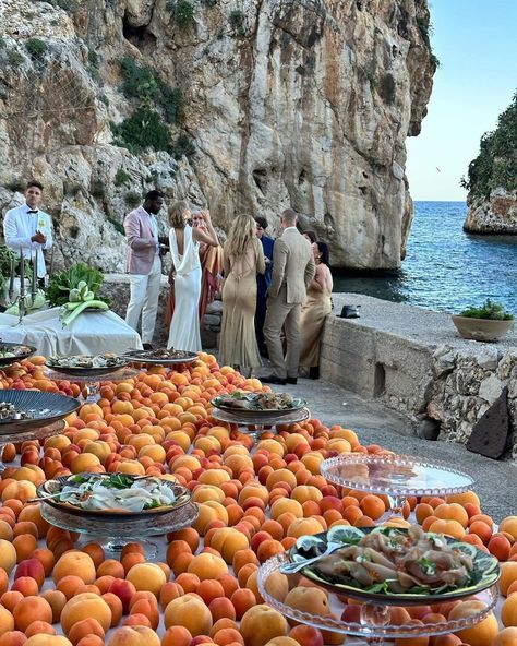 THE WED | It’s impossible to pick our favorite details from this absolutely beautiful wedding 🧡 The happy couple, @katyavladykina and @lukehajduk … | Instagram Influencer Trip, Buffet Table Settings, Sicilian Wedding, Sicily Wedding, Mediterranean Wedding, Love Fest, Wedding Moodboard, 2025 Wedding, Places To Get Married