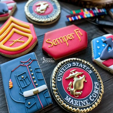 Marine Corp Cookies Decorated, Marine Corps Cookies Decorated, Marine Corps Cupcakes, Marine Cookies Decorated, Marine Corps Cookies, Usmc Cookies, Marine Cookies, Veterans Day Cookies, Camo Cookies