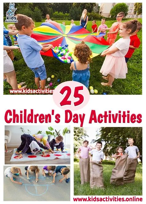 25 Children’s Day Activities for Kindergarten ⋆ Kids Activities Exciting Activities For Preschool, Day Of The Child Activities, Children Day Activity For Preschool, Childrens Day Celebration In School, Children Day Games For Kids, Children's Day Games For Kindergarten, Children Day Games, Activities For Children's Day Celebration, Happy Children's Day Activities For Kids