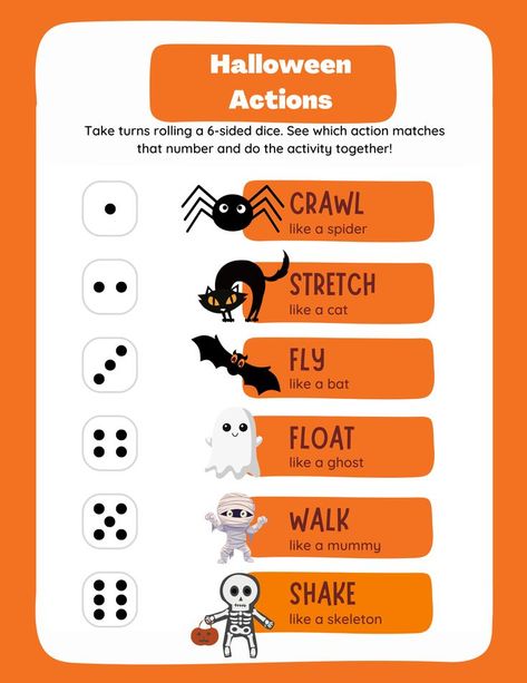 Halloween Activity Ideas For Kids, Preschool Halloween Carnival Games, Halloween Outside Games, Preschool Party Games Indoor, Halloween Physical Activities For Preschool, Fun Activities To Do With Kids Halloween, October Games For Kids, Halloween Theme Week, Fall School Games