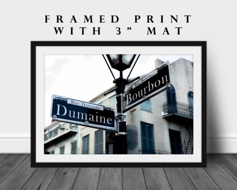 Street Signs Photography, French Quarter Decor, Louisiana Photography, Louisiana Decor, New Orleans Decor, Sign Photography, Urban Wall Art, New Orleans French Quarter, Photography Decor