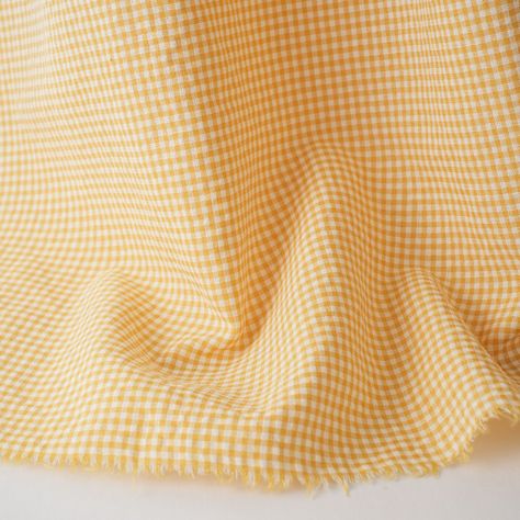 Introducing seersucker fabric: Lightweight, breathable, and effortlessly stylish. Perfect for summer garments with its unique texture and timeless appeal. Style no: B010319 Cheap Traditional Yellow Fabric, Pale Yellow Fabric, Yellow Cotton Fabric With Geometric Pattern, Plaid Fabric Yellow, Colorful Patterned Yellow Cotton Fabric, Shirting Fabric, Texture, Fabric