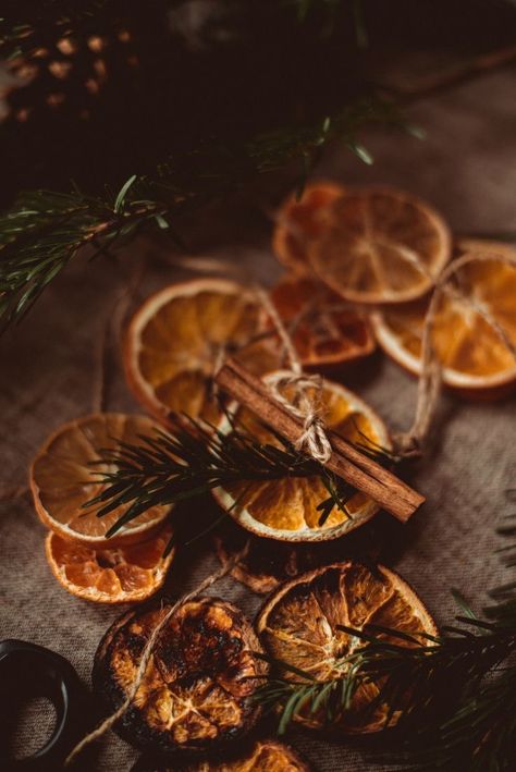 Winter Cottagecore, Winter Solstice Celebration, Pagan Yule, Cottagecore Christmas, Magia Das Ervas, Christmas Shoot, Dark Christmas, Christmas Phone Wallpaper, Dried Oranges