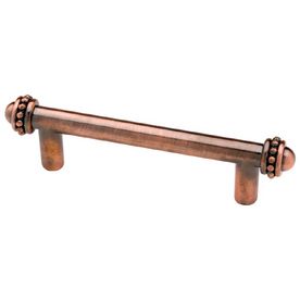 3-in Center-to-Center Brushed Satin Red Antique Bar Cabinet Pull Antique Bar Cabinet, Copper Cabinet Hardware, Wood Cabinet Knobs, Antique Furniture Restoration, Wood Drawer Pulls, Silver Cabinets, Copper Highlights, Antique Bar, Cabinet Drawer Hardware