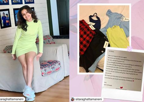 It is known that Bollywood star actress Alia Bhatt and Superstar Mahesh Babu's daughter Sitara Ghattamaneni shares a strong bond. Sitara is Alia's fan... Sitara Ghattamaneni, Rishi Kapoor, Branded Outfits, Star Actress, Mahesh Babu, Eco Friendly Clothing, Ranbir Kapoor, Instagram Handle, See You Again