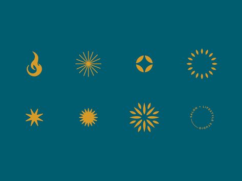 *Sparks* by Jenny Johns on Dribbble Sparks Logo, Sparks Design, Spark Logo, Spa Branding, Care Logo, Logo Design Creative, Design Reference, Branding Inspiration, Branding Design Logo